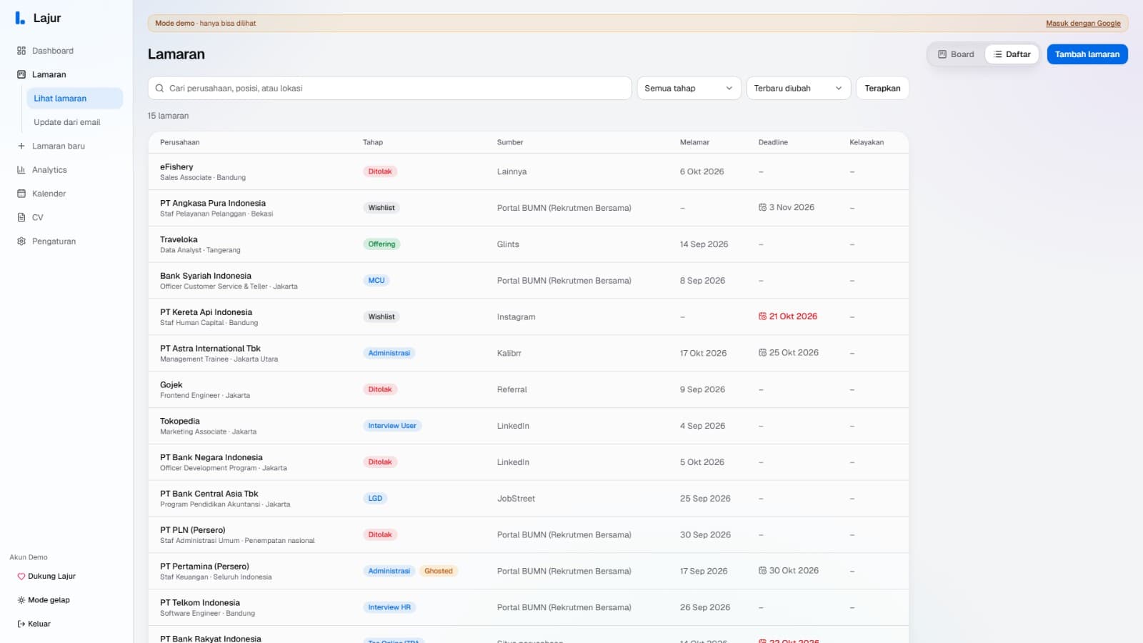 Lajur — screenshot 7
