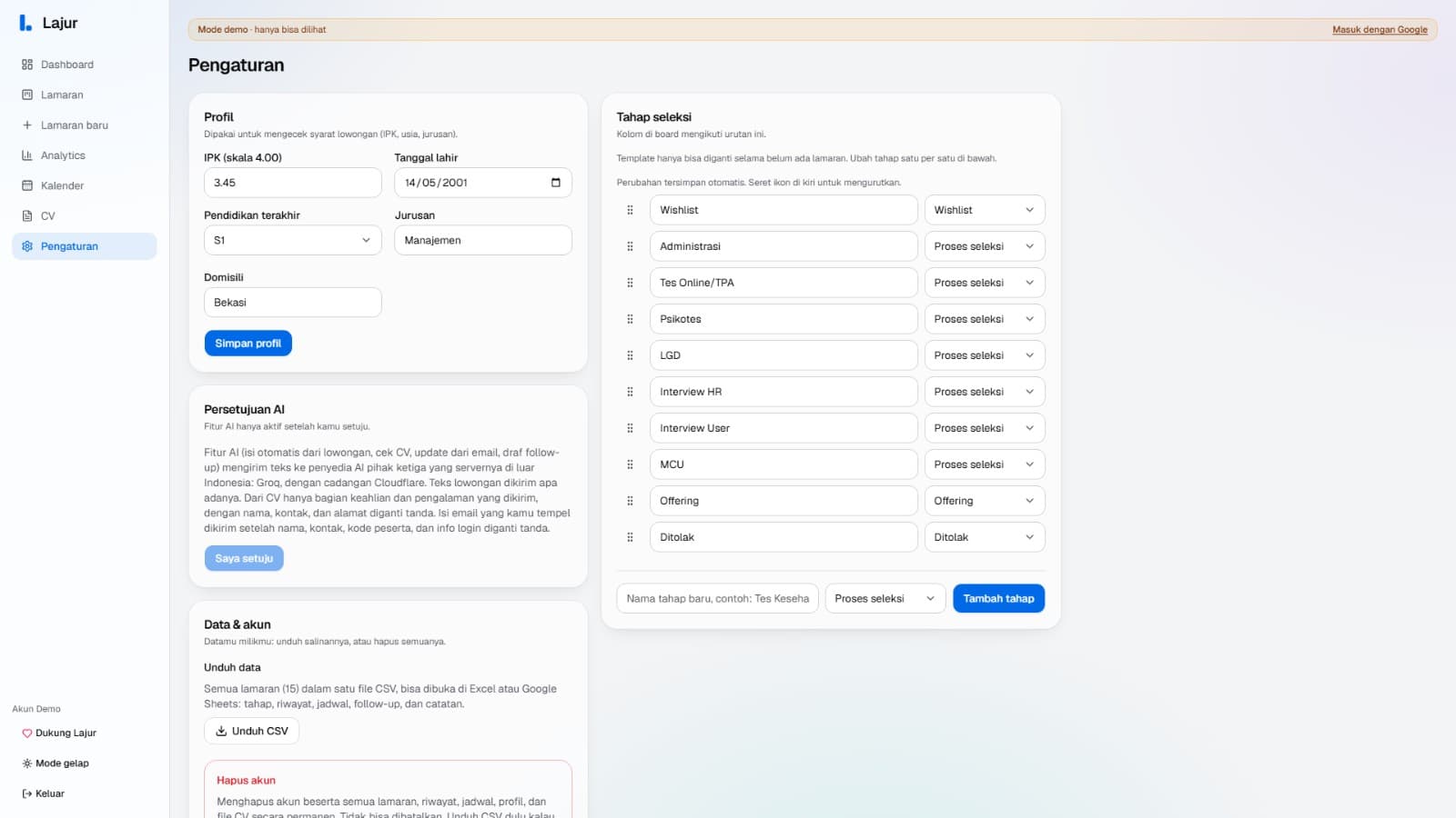 Lajur — screenshot 13