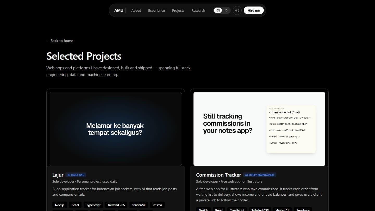Portfolio Site — screenshot 2