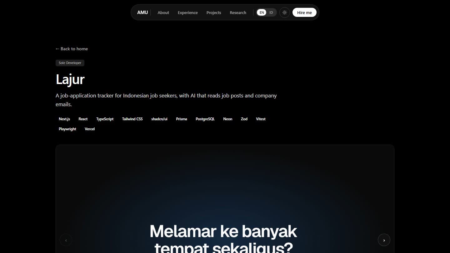 Portfolio Site — screenshot 3